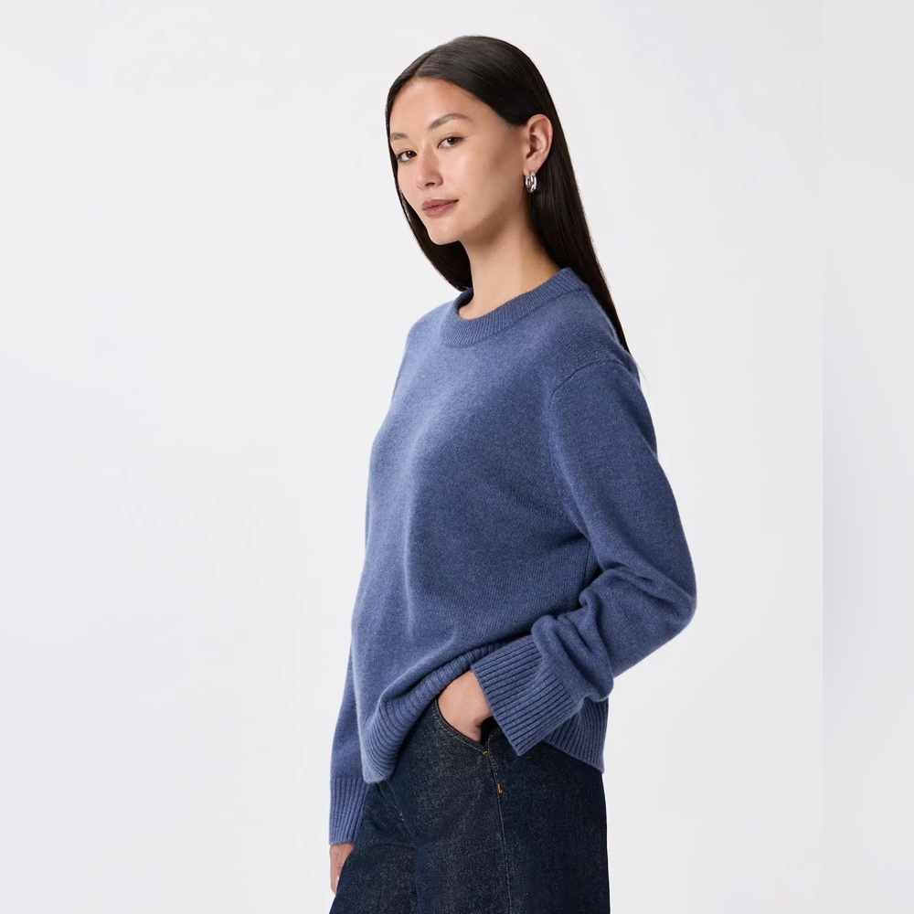 QUINCE MONGOLIAN CASHMERE OVERSIZED CREWNECK SWEATER - Picture 6 of 12